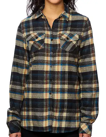 Ansicht 6 – Ladies´ Woven Plaid Flannel Shirt (BU5210)