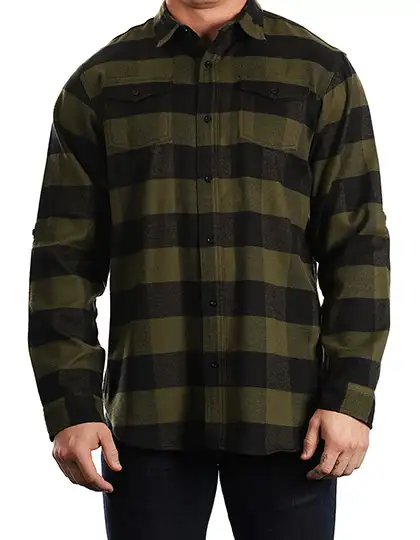 Ansicht 4 – Woven Plaid Flannel Shirt (BU8210)