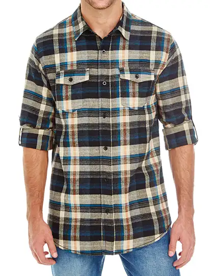 Ansicht 9 – Woven Plaid Flannel Shirt (BU8210)