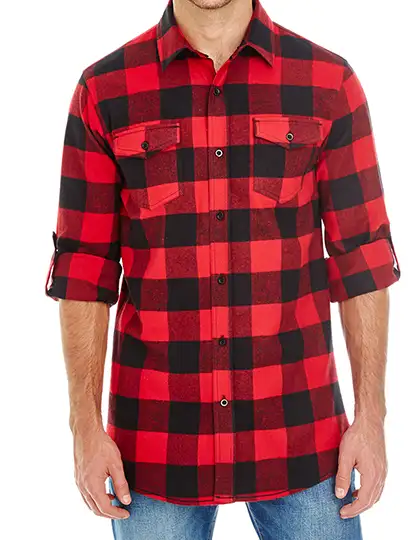 Ansicht 3 – Woven Plaid Flannel Shirt (BU8210)