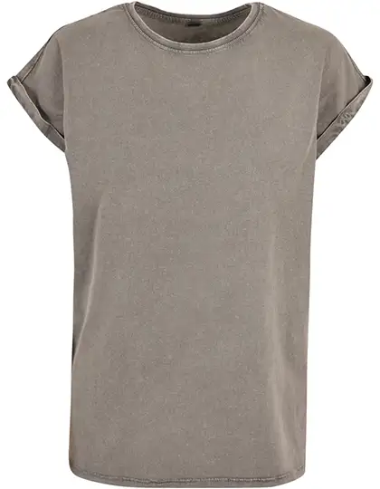 Ansicht 2 – Ladies´ Acid Washed Extended Shoulder Tee (BY053)