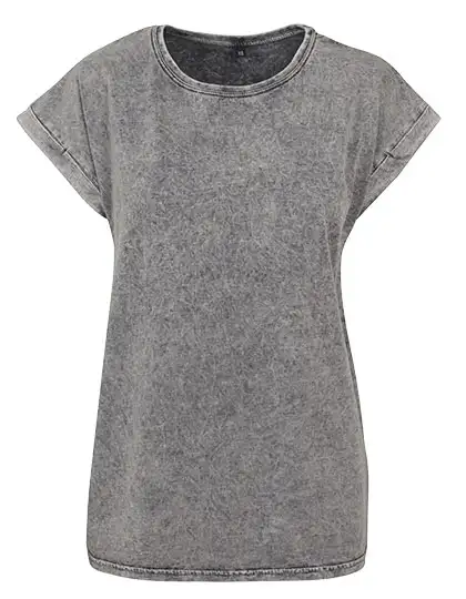 Ansicht 5 – Ladies´ Acid Washed Extended Shoulder Tee (BY053)