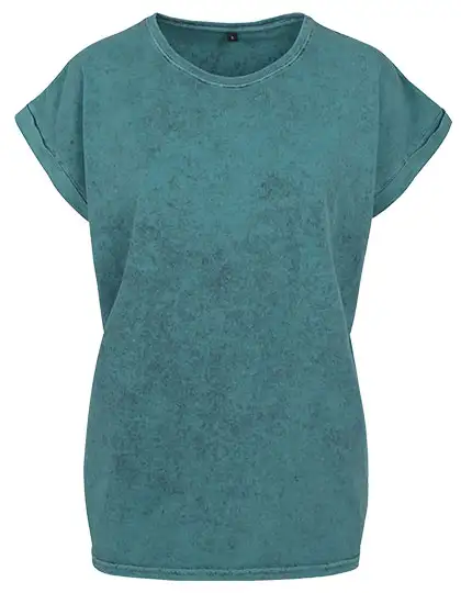 Ansicht 4 – Ladies´ Acid Washed Extended Shoulder Tee (BY053)