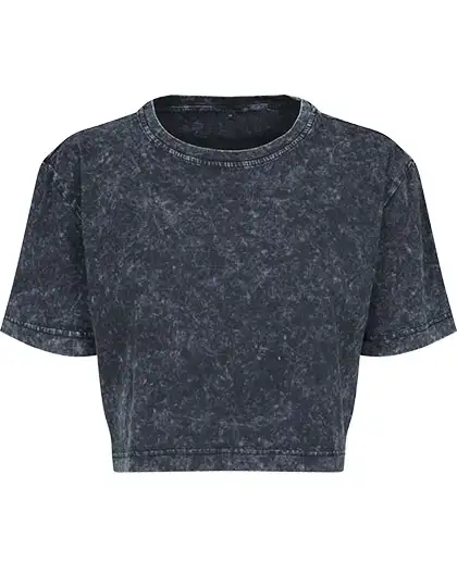 Ansicht 2 – Ladies´ Acid Washed Cropped Tee (BY054)
