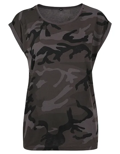 Ansicht 1 – Ladies´ Camo Extended Shoulder Camo Tee (BY112)