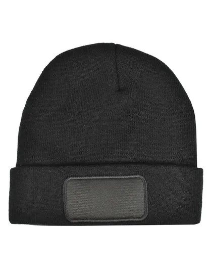 Ansicht 1 – rPET Beanie mit Label (C1449)