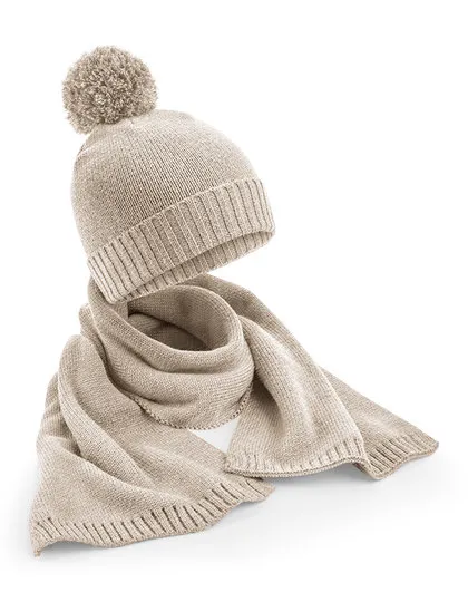 Ansicht 3 – Knitted Scarf and Beanie Gift Set (CB401)