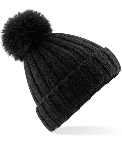 Ansicht 1 – Verbier Faux Fur Pop Pom Chunky Beanie (CB413)