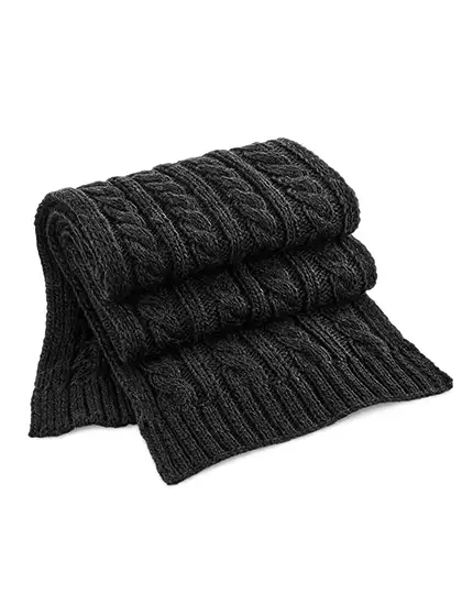 Ansicht 1 – Cable Knit Melange Scarf (CB499)