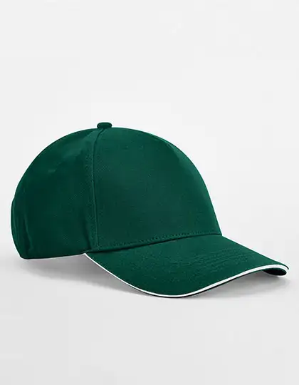 Ansicht 2 – EarthAware® Classic Organic Cotton 5 Panel Cap - Sandwich Peak (CB825C)