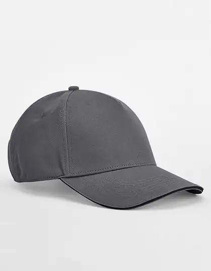 Ansicht 7 – EarthAware® Classic Organic Cotton 5 Panel Cap - Sandwich Peak (CB825C)