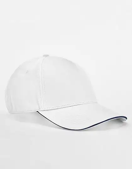 Ansicht 6 – EarthAware® Classic Organic Cotton 5 Panel Cap - Sandwich Peak (CB825C)