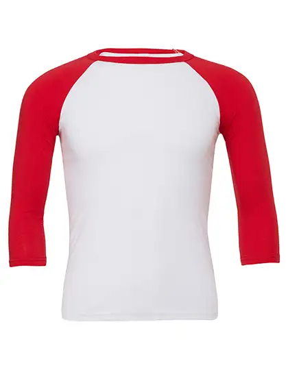 Ansicht 8 – Unisex 3/4 Sleeve Baseball T-Shirt (CV3200)