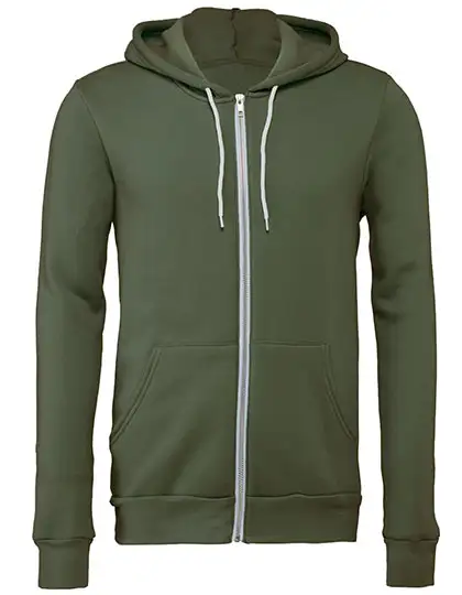 Ansicht 12 – Unisex Poly-Cotton Fleece Full-Zip Hoodie (CV3739)