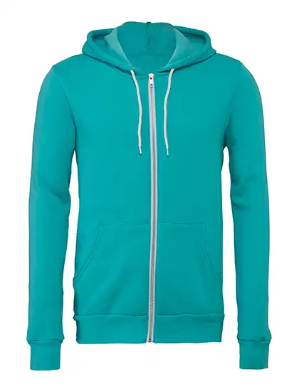 Ansicht 6 – Unisex Poly-Cotton Fleece Full-Zip Hoodie (CV3739)