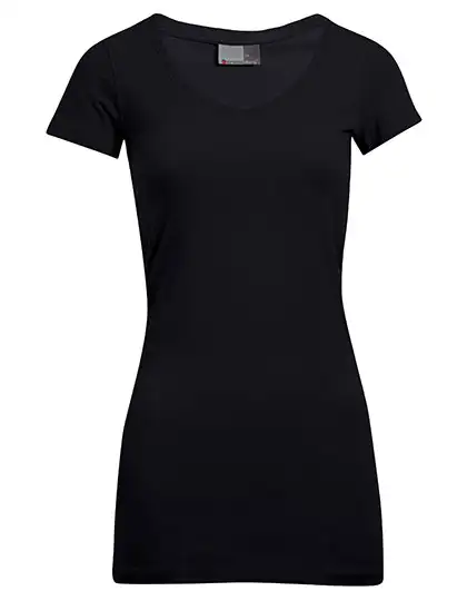 Ansicht 3 – Women´s Slim Fit V-Neck-T Long (E3087)