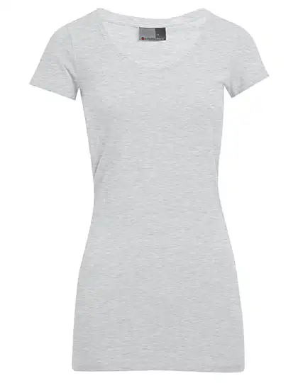 Ansicht 2 – Women´s Slim Fit V-Neck-T Long (E3087)