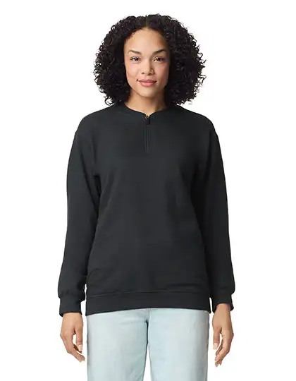 Ansicht 1 – Softstyle® Midweight Adult Fleece 1/4 Zip Sweatshirt (GSF008)