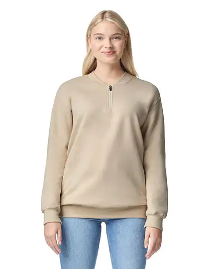Ansicht 3 – Softstyle® Midweight Adult Fleece 1/4 Zip Sweatshirt (GSF008)