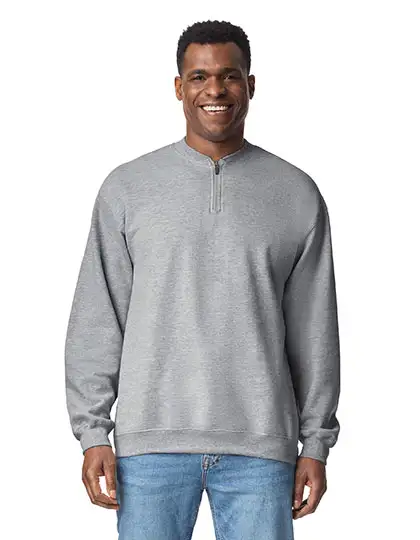 Ansicht 5 – Softstyle® Midweight Adult Fleece 1/4 Zip Sweatshirt (GSF008)