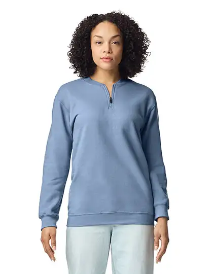 Ansicht 2 – Softstyle® Midweight Adult Fleece 1/4 Zip Sweatshirt (GSF008)