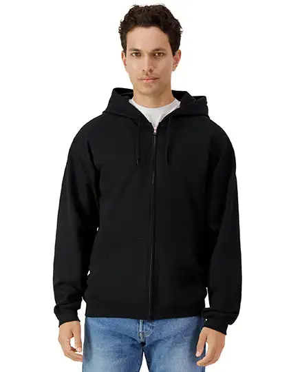 Ansicht 1 – Softstyle® Midweight Fleece Adult Full Zip Hooded Sweatshirt (GSF600)