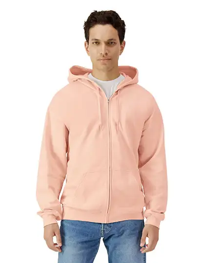 Ansicht 7 – Softstyle® Midweight Fleece Adult Full Zip Hooded Sweatshirt (GSF600)