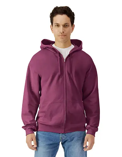 Ansicht 8 – Softstyle® Midweight Fleece Adult Full Zip Hooded Sweatshirt (GSF600)