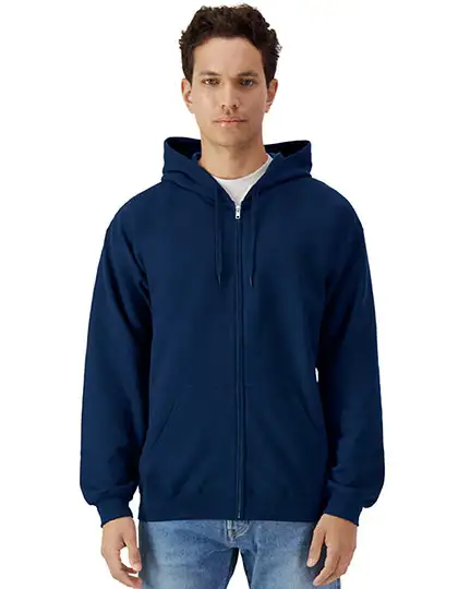 Ansicht 6 – Softstyle® Midweight Fleece Adult Full Zip Hooded Sweatshirt (GSF600)