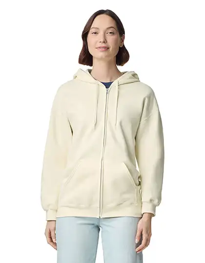 Ansicht 9 – Softstyle® Midweight Fleece Adult Full Zip Hooded Sweatshirt (GSF600)