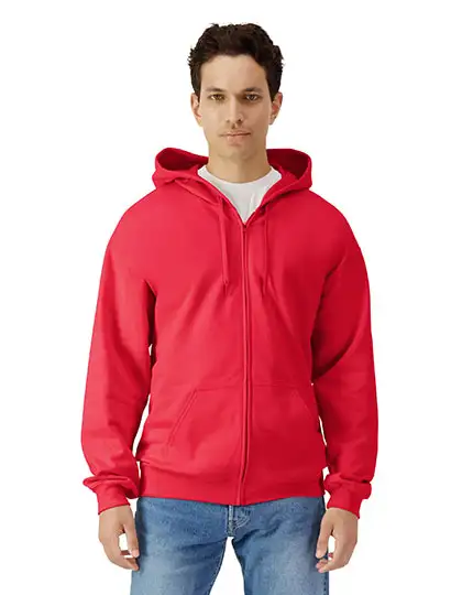 Ansicht 11 – Softstyle® Midweight Fleece Adult Full Zip Hooded Sweatshirt (GSF600)