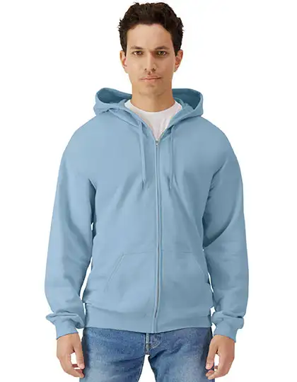 Ansicht 4 – Softstyle® Midweight Fleece Adult Full Zip Hooded Sweatshirt (GSF600)