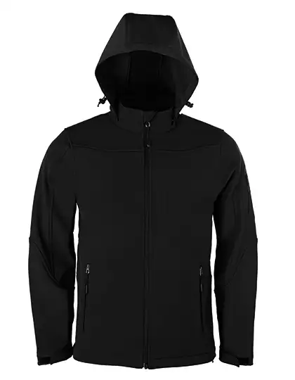 Ansicht 2 – Men´s Hooded Soft-Shell Jacket (HRM1101)