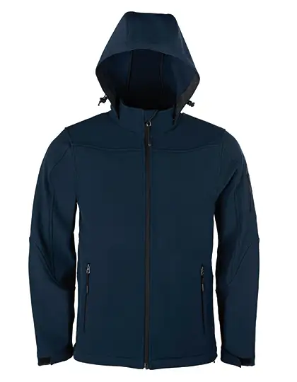 Ansicht 3 – Men´s Hooded Soft-Shell Jacket (HRM1101)