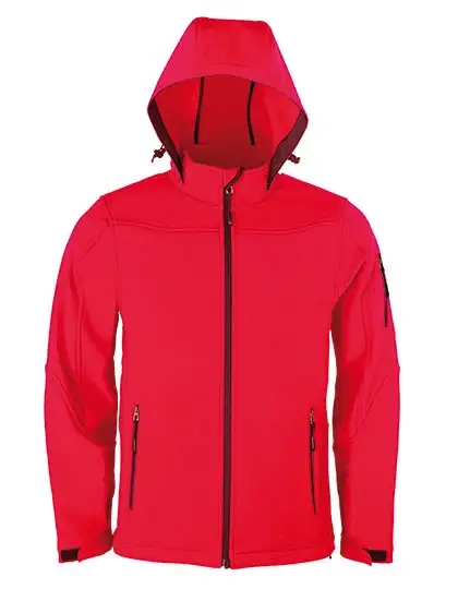 Ansicht 5 – Men´s Hooded Soft-Shell Jacket (HRM1101)