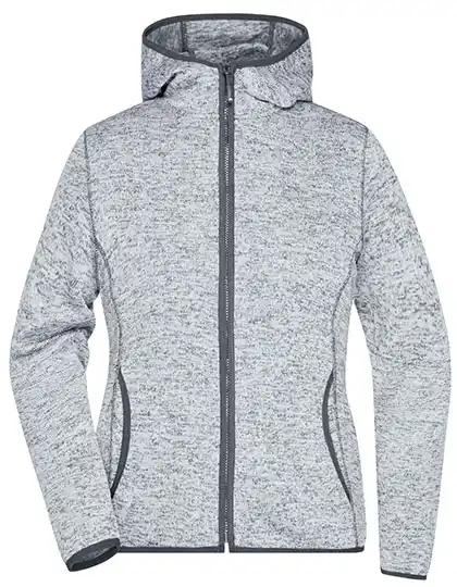 Ansicht 3 – Ladies´ Knitted Fleece Hoody (JN588)
