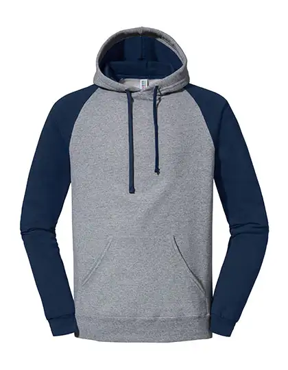 Ansicht 3 – Nublend® Colour-Block Raglan Hooded Sweatshirt (JZ96CR)