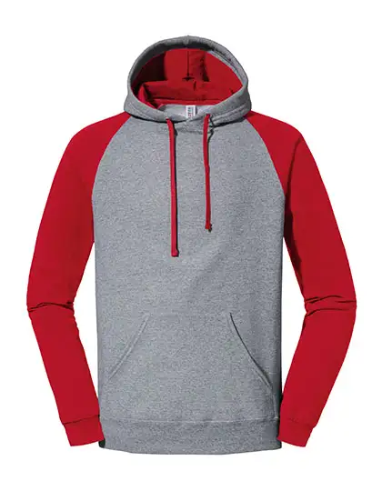 Ansicht 2 – Nublend® Colour-Block Raglan Hooded Sweatshirt (JZ96CR)