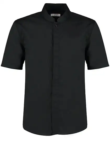 Ansicht 1 – Men´s Tailored Fit Mandarin Collar Shirt Short Sleeve (K122)