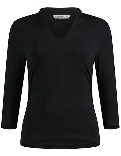 Ansicht 1 – Regular Fit Mandarin Collar Top 3/4 Sleeve (K785)