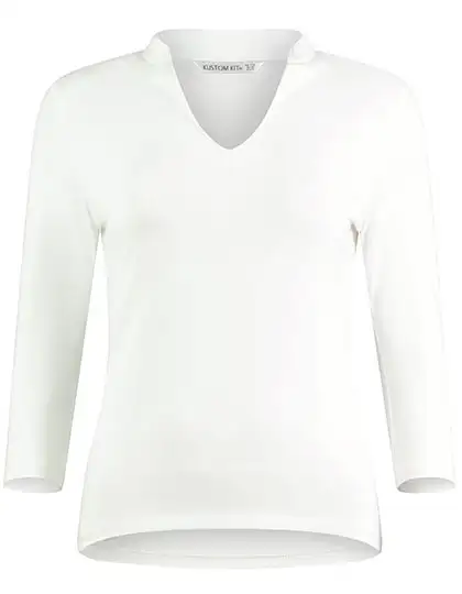 Ansicht 2 – Regular Fit Mandarin Collar Top 3/4 Sleeve (K785)