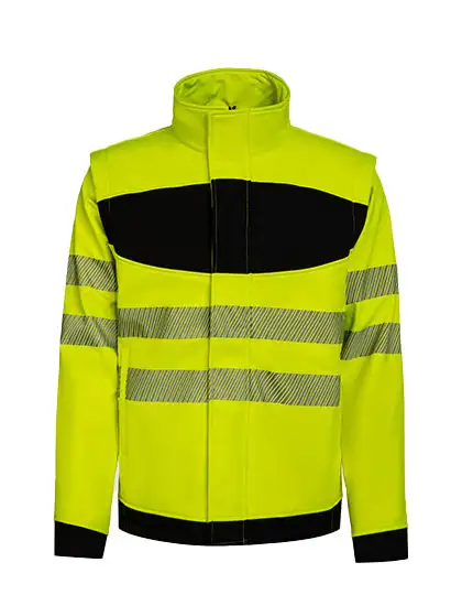 Ansicht 2 – EOS Hi-Vis Workwear Softshell Jacket With Printing Area (KX1003)