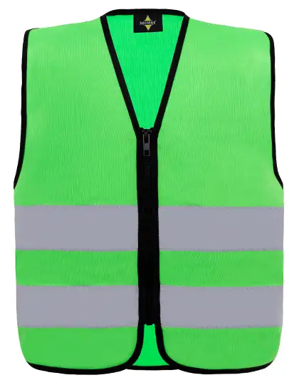 Ansicht 3 – Kids´ Hi-Vis Safety Vest With Front Zipper Aalborg (KX201)