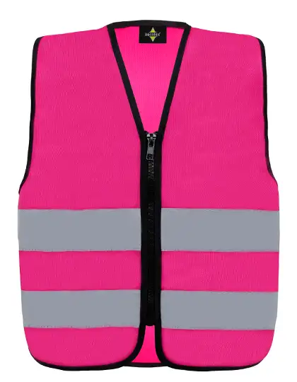 Ansicht 4 – Kids´ Hi-Vis Safety Vest With Front Zipper Aalborg (KX201)