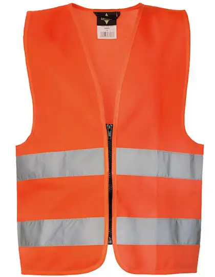 Ansicht 10 – Kids´ Hi-Vis Safety Vest With Front Zipper Aalborg (KX201)