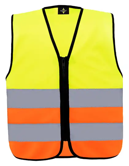 Ansicht 8 – Kids´ Hi-Vis Safety Vest With Front Zipper Aalborg (KX201)