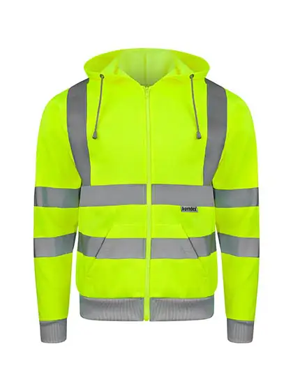 Ansicht 1 – Hi-Vis Workwear Hooded Sweat-Jacket Galway (KX422)