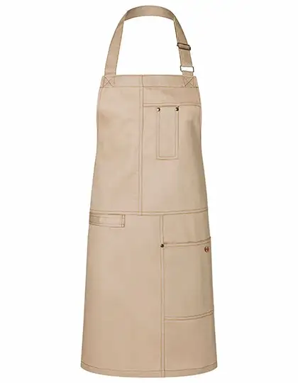 Ansicht 1 – Latzschürze Urban Casual-Style (KY113)