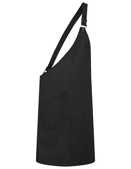 Ansicht 2 – Asymmetrische Latzschürze Classic mit Tasche (KY118)