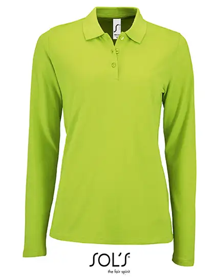 Ansicht 10 – Women´s Long-Sleeve Piqué Polo Shirt Perfect (L02083)